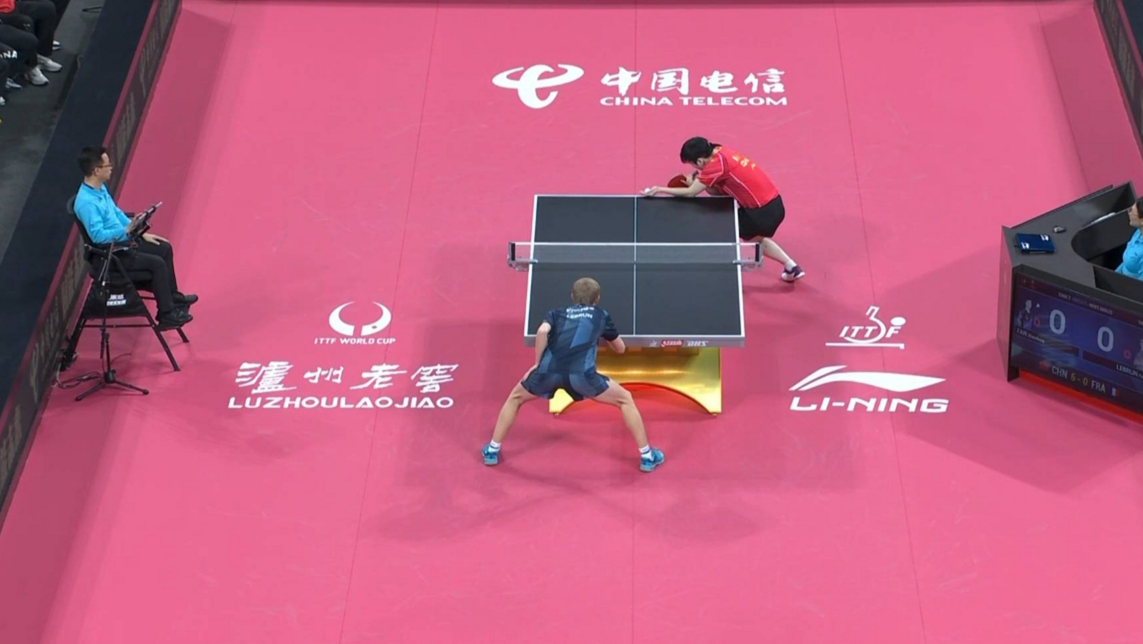 法国队鏖战日本队,樊振东统治全场 法国队鏖战日本队,樊振东统治全场